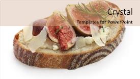  Presentation with ambulance open - Presentation theme with fig tartine open sandwich isolated background and a  colored foreground
