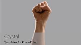  Presentation with aggression - Slide set having fight-aggression-and-gesture-concept background and a light gray colored foreground