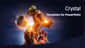  Presentation with victory - Amazing PPT layouts having fight best - fighting for victory mixed media backdrop and a wine colored foreground