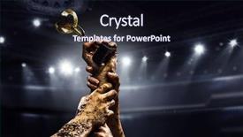  Presentation with victory - Colorful presentation design enhanced with fight best - fighting for victory mixed media backdrop and a wine colored foreground