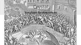  Presentation with neighborhoods - Audience pleasing presentation design consisting of fight-between-the-inhabitants backdrop and a light gray colored foreground