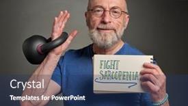  Presentation with 60s - Presentation theme consisting of fight-sarcopenia-muscle-loss-due background and a ocean colored foreground