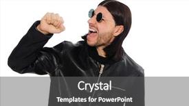  Presentation with angry - Slides consisting of fight song - aggressive angry man isolated background and a dark gray colored foreground