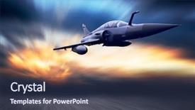  Presentation with military - Cool new presentation theme with this is a part or a detail of a turntable backdrop and a coral colored foreground