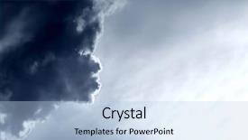  Presentation with fighter jet - Audience pleasing theme consisting of fighter jet - portrait of sky with clouds backdrop and a light blue colored foreground