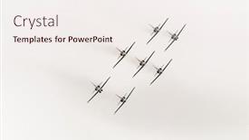  Presentation with fighter jets - Cool new theme with fighter-jets-flying-in-formation backdrop and a sky blue colored foreground