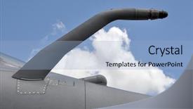  Presentation with refueling - Theme consisting of fighter refueling boom background and a light blue colored foreground