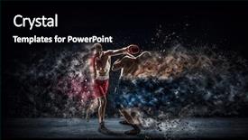  Presentation with fighters - Cool new slides with fighters trainning outdoor mixed media backdrop and a black colored foreground