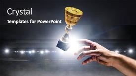  Presentation with victory - Beautiful PPT layouts featuring fighting-for-victory-mixed-media backdrop and a dark gray colored foreground