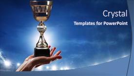  Presentation with victory - Slides having fighting-for-victory-mixed-media background and a ocean colored foreground