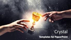  Presentation with victory - Amazing PPT layouts having fighting-for-victory-mixed-media backdrop and a dark gray colored foreground