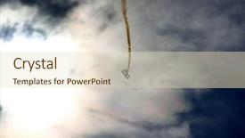  Presentation with propeller - Audience pleasing presentation consisting of fighting jet - acrobat propeller making smoke tail backdrop and a lemonade colored foreground