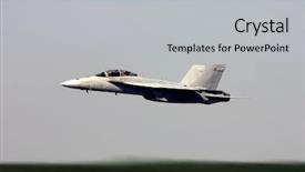  Presentation with hornet - Presentation theme enhanced with fighting jet - great captured image of navy background and a light gray colored foreground