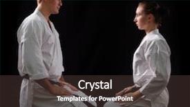  Presentation with belts - Colorful presentation design enhanced with world on black background backdrop and a tawny brown colored foreground