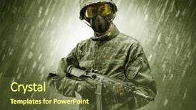  Presentation with weather - Presentation theme having fighting plane - armed soldier standing in rainy background and a  colored foreground