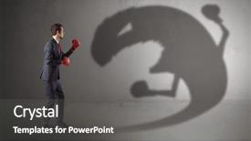  Presentation with mlb baseball in a glove - Amazing theme having fighting with a big monster backdrop and a gray colored foreground