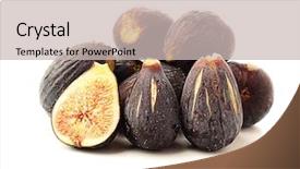  Presentation with fig tree - Cool new PPT theme with figs backdrop and a soft green colored foreground