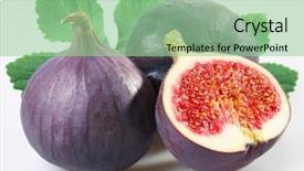  Presentation with background - Audience pleasing slide deck consisting of figue - figs on a white background backdrop and a  colored foreground