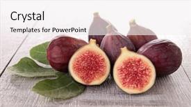  Presentation with fresh ginger root on white - Theme with figue - fresh fig on white background and a  colored foreground