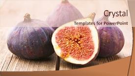  Presentation with rustic - Colorful slides enhanced with figue - fresh figs on rustic vintage backdrop and a  colored foreground