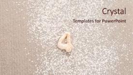  Presentation with figure enlightenment - Colorful theme enhanced with figure four made of raw backdrop and a  colored foreground