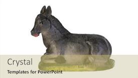  Presentation with mule - Slide set having figure-of-the-mule background and a yellow colored foreground