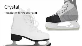  Presentation with white figure graphics - Presentation theme having girl artist paints on white paper with watercolor paints gouache brushes background and a lemonade colored foreground.