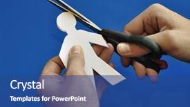  Presentation with paper cutting - Audience pleasing presentation theme consisting of cutting 'paper-people' backdrop and a ocean colored foreground