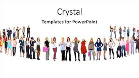  Presentation with unity - PPT theme enhanced with figures holding hands - unity business friendship background and a white colored foreground