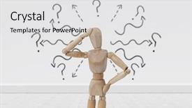  Presentation with flooring - Cool new presentation theme with figurine - composite image of various icons backdrop and a light gray colored foreground