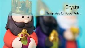  Presentation with stress men - PPT layouts enhanced with figurine - three wise men melchior caspar background and a arctic colored foreground