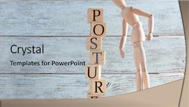  Presentation with mannequin - Theme featuring figurine - wooden mannequin near tower background and a light gray colored foreground