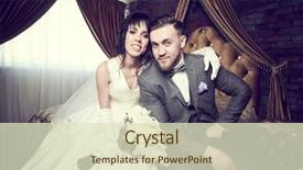  Presentation with bride - Colorful slide set enhanced with fiiances - wedding bridegroom or fiance portrait backdrop and a soft green colored foreground