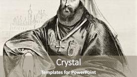  Presentation with saint - Cool new PPT theme with filaret of saint petersburg old engraved portrait created by giraud published on magasin pittoresque paris 1843 backdrop and a gray colored foreground
