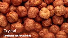  Presentation with hazelnuts - PPT layouts enhanced with filbert-cobnut-background-from-hazelnuts background and a tawny brown colored foreground