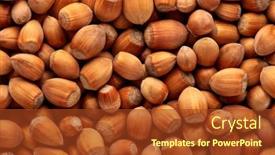  Presentation with hazelnuts - Cool new PPT layouts with filbert-cobnut-background-from-hazelnuts backdrop and a tawny brown colored foreground