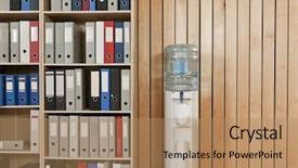  Presentation with cabinet - Amazing slide set having file cabinet - office backdrop with some folders backdrop and a coral colored foreground