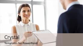  Presentation with realtor - PPT layouts having file client - real estate business sale background and a soft green colored foreground