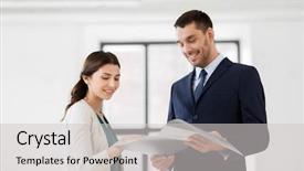  Presentation with file folder - Beautiful PPT layouts featuring file client - real estate business sale backdrop and a light gray colored foreground