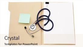  Presentation with text file - PPT theme consisting of file folder with blank label background and a lemonade colored foreground