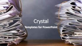  Presentation with gray - Colorful PPT theme enhanced with file stack - many folders and on gray backdrop and a gray colored foreground