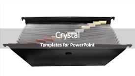  Presentation with suspension - Amazing slides having file with blank index tabs backdrop and a gray colored foreground