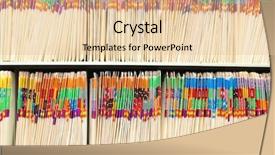  Presentation with files - Theme consisting of files in a medical background and a lemonade colored foreground