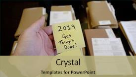  Presentation with motivation - Audience pleasing presentation design consisting of files on desk message motivation backdrop and a mint green colored foreground