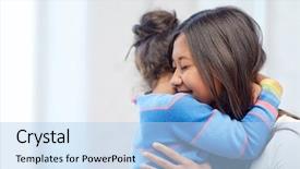  Presentation with filipino family - Audience pleasing presentation theme consisting of filipino - family children love and happy backdrop and a light blue colored foreground