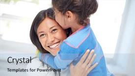  Presentation with filipino family - Beautiful slide set featuring filipino - family children love and happy backdrop and a light blue colored foreground