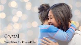  Presentation with filipino family - Colorful presentation design enhanced with filipino - family children love and happy backdrop and a lemonade colored foreground