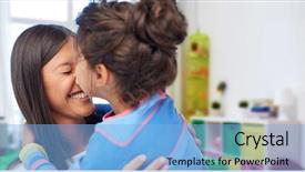  Presentation with filipino family - PPT layouts consisting of filipino - family motherhood and people concept background and a light blue colored foreground