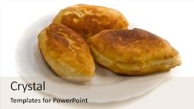  Presentation with pies - Colorful theme enhanced with filipino food - pork pies backdrop and a coral colored foreground