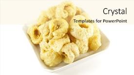 Presentation with filipino - Amazing PPT theme having filipino food - pork rinds also known backdrop and a blonde colored foreground